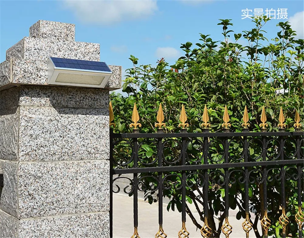 Sensor de Movimento Parede ao ar Iluminação à Prova Alto Brilho Radar Leds 700lm Alumínio Solar Lâmpada Jardim Casa Luz Livre Lâmpadas Dwaterproof Água 48 10 Alto brilho radar sensor de movimento 48