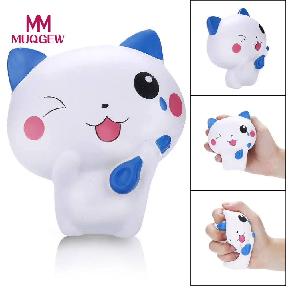 

MUQGEW Cute Funny Toy Squishy Jumbo Kawaii Cat Soft Slow Rising Cream Scented Stress Relief Toy Gift /PY