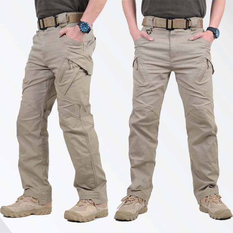 

GEJIAN IX9 City Military Tactical Cargo Pants Men SWAT Combat Army Trousers Male Casual Many Pockets Stretch Cotton Pants