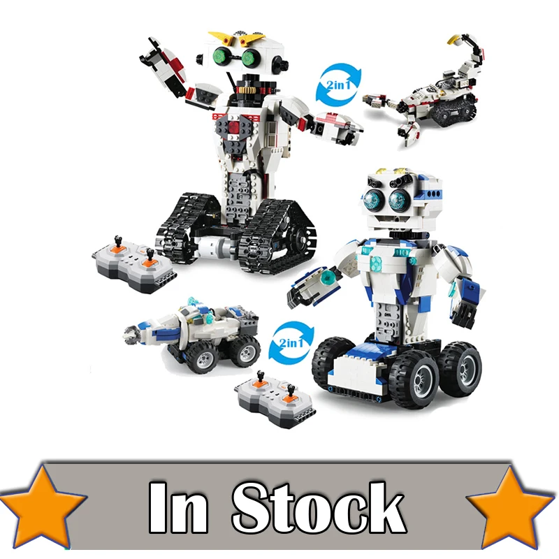 

Technic Space Robot Remote Control 2in1 Creator Building Blocks Bricks DIY Toys Enlighten For Children Compatible withINGly