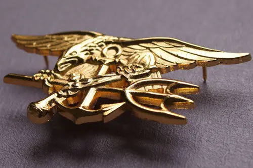 U. S. US Navy Seals Badge Pin Insignia Navy Seals Officer Badge-World military Store