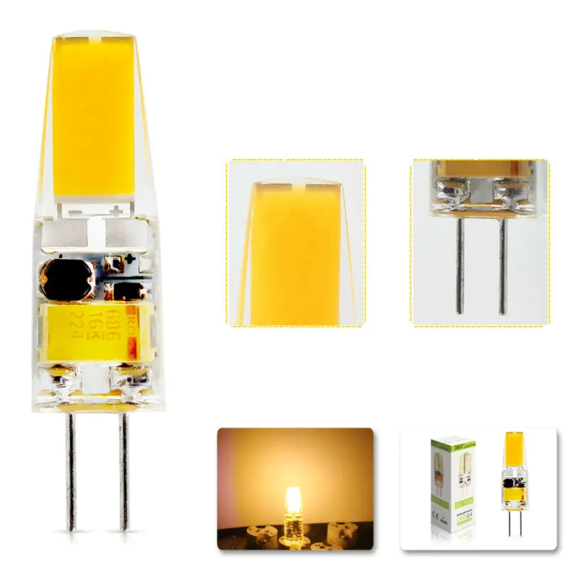 1 шт./лот 2015 G4 AC DC 12 В SMD 6 Вт Светодиодная лампа с регулируемой яркостью заменить