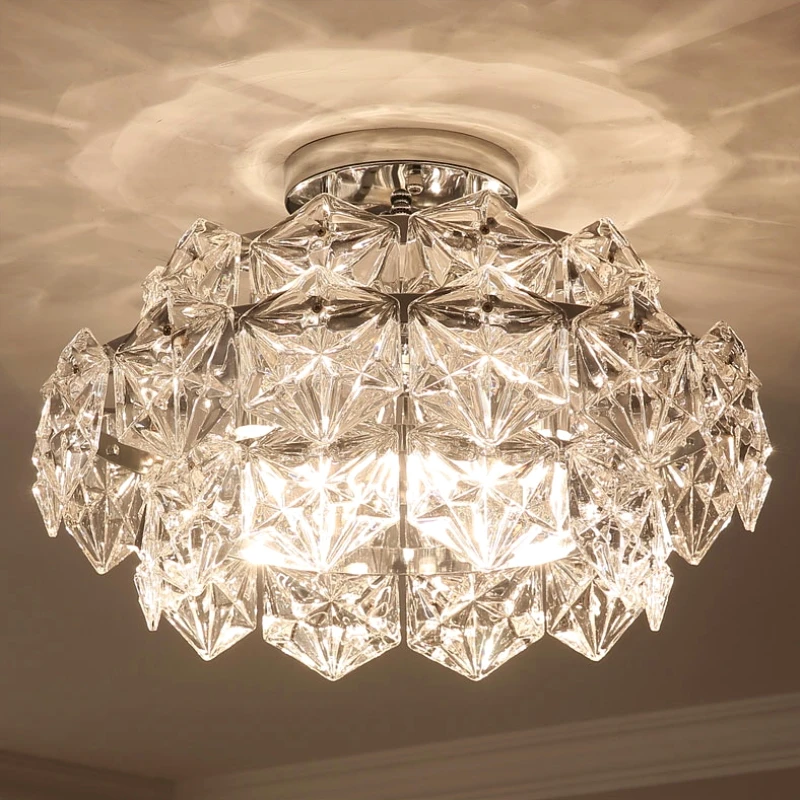 

Modern high quality crystal ceiling lamp Jane European creative bedroom lamps round restaurant Ceiling Lights Light fixture