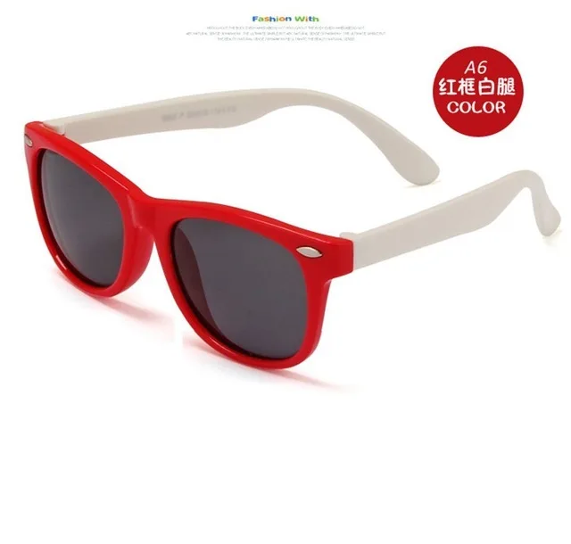 Новые поляризованные Овальные Солнцезащитные очки детские прямоугольные детские солнцезащитные очки TR90 для мальчиков и девочек силиконовые солнцезащитные очки детские очки Lentes Gafas De Sol - Цвет линз: C13
