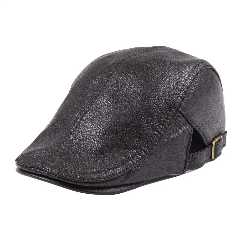 Buy VOBOOM Men's Leather Ivy Flat Cap Retro Golf
