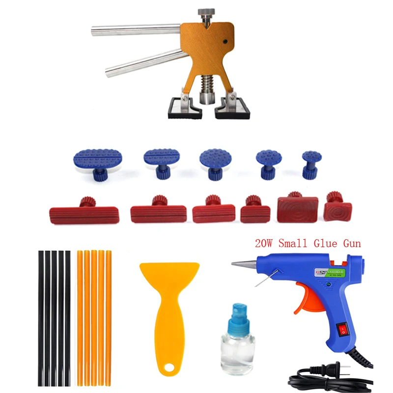 

Car Paint Dent Repair Tool Car Body Paintless Dent Lifter Glue Puller Hail Damage Repair Tools Free Sheet Metal Painting Set