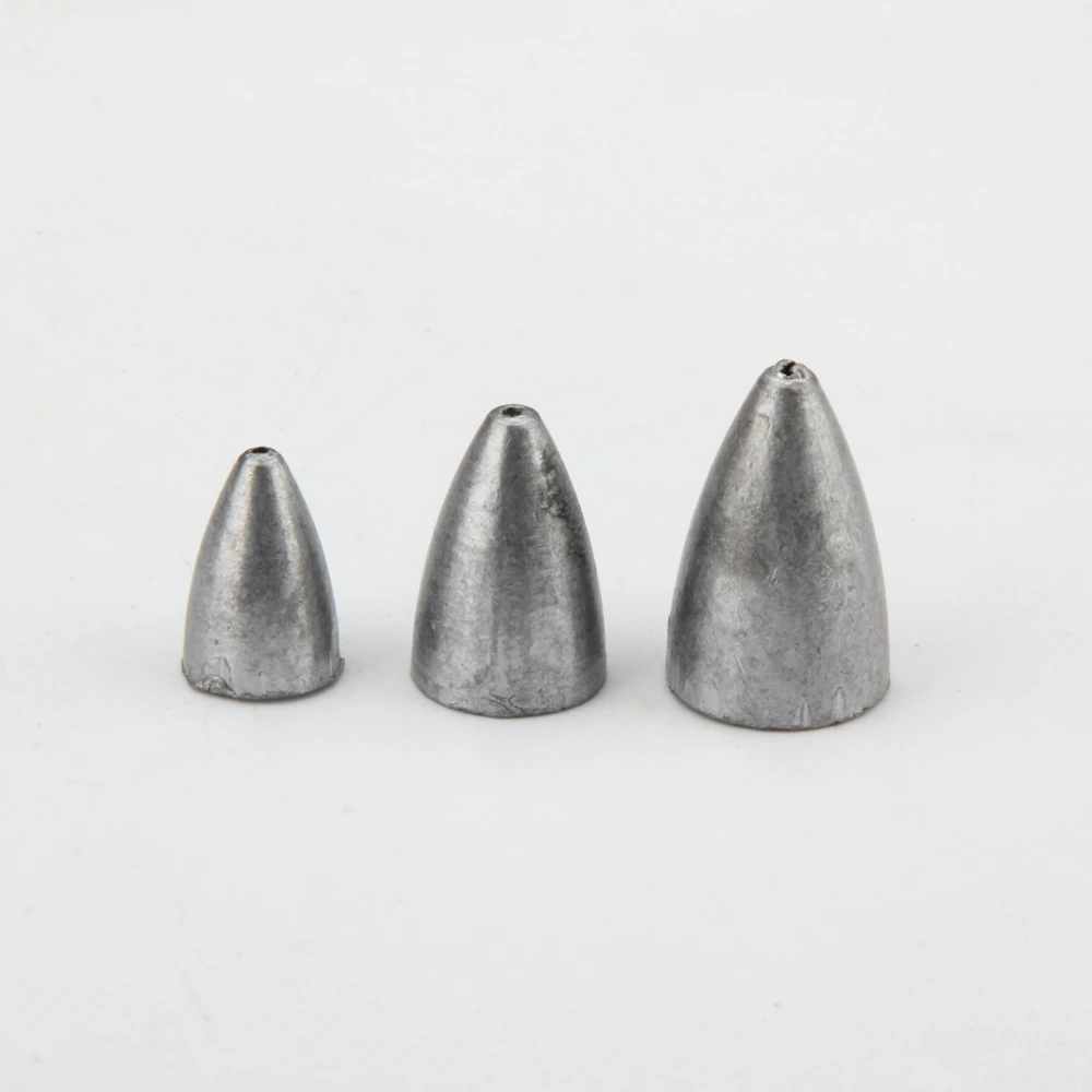 ROSEWOOD 8pcsLot Lead Bait Bullet Weights 3g6g9g Sinker Jig Head Worm Soft Bait Texas-Rigging Fishing Tackle  (10)
