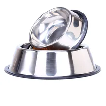 2 размера собака чаша из нержавеющей стали путешествия кошка собака чаши Фидер Для Кормления Чаша воды для питомца собаки кошки щенка еда чаша воды блюдо