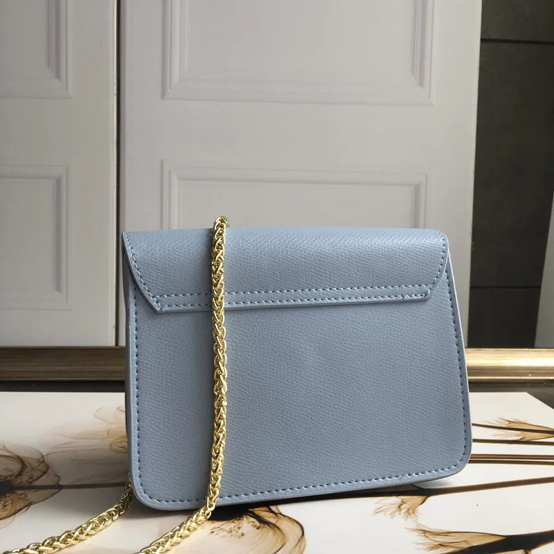  High quality Genuine leather handbags Women Golden chain Bag Luxury designer woman handbag fashion  - 33051098079