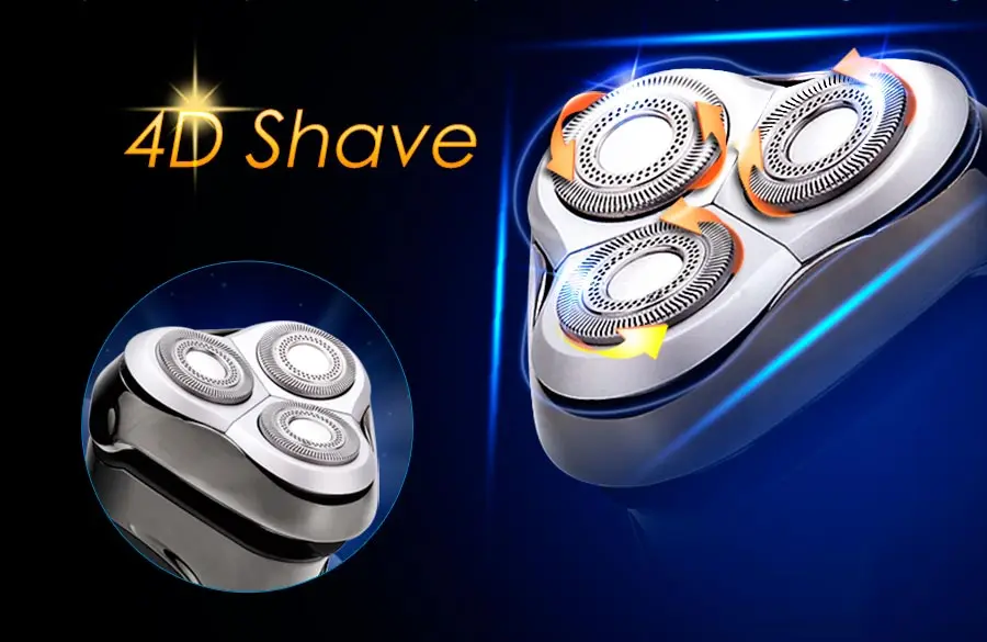 PRITECH новое обновление 4D бритвенный перезаряжаемый Электрический бритвы для мужчин электрическая бритва уход за лицом Мужская бритвенная
