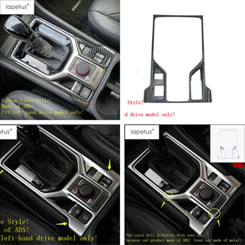 

Lapetus Accessories Fit For Subaru Forester 2019 ABS Stalls Gear Shift Gearshift Box Frame Molding Cover Kit Trim 1 Piece