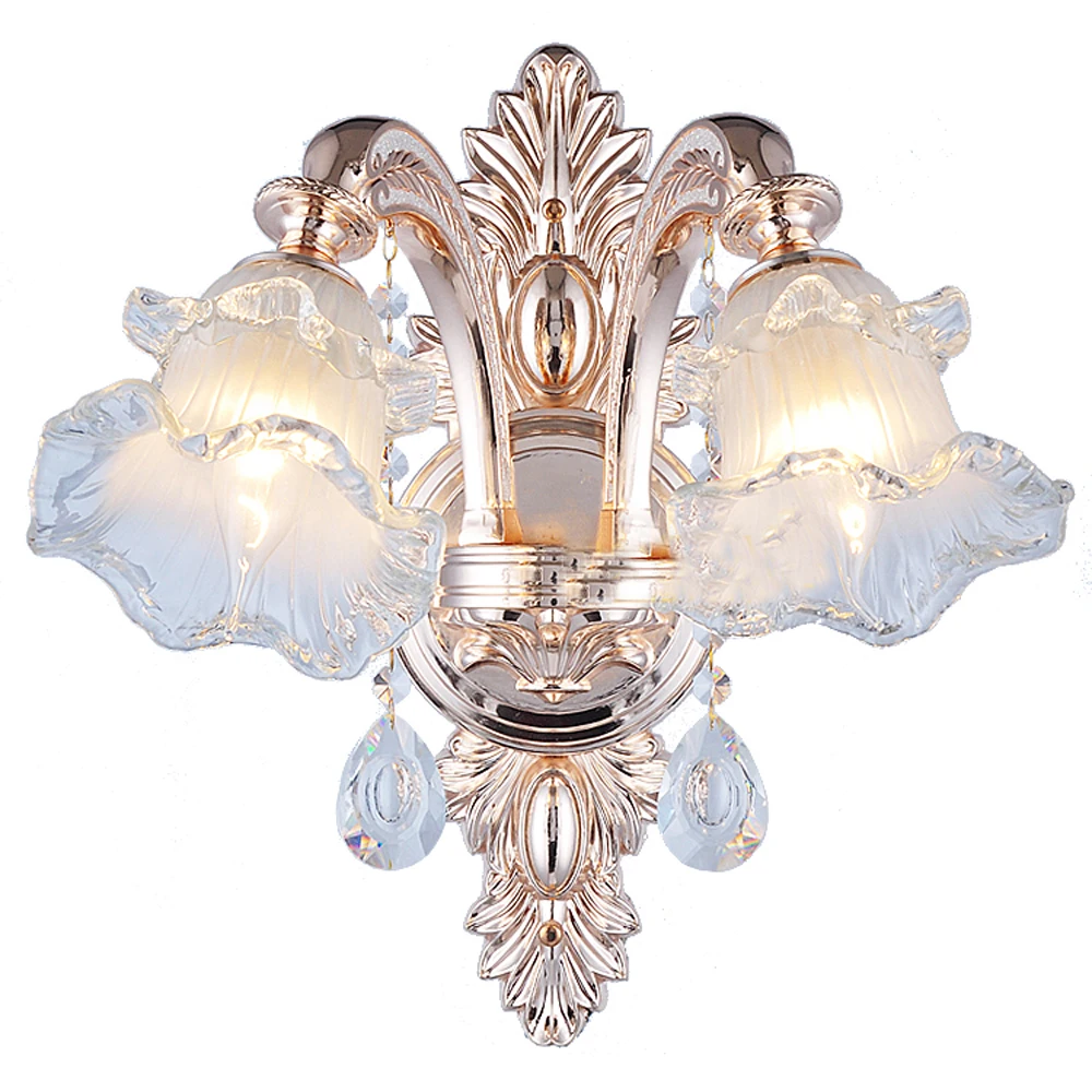 Buy Gold Sconce Crystal Wall Lamp Gold Bedside Lamp Bedroom Living Room Crystal