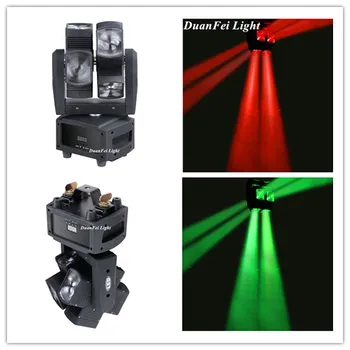 

Free shipping Party Decoration dmx cree lyre led beam Moving head double wheel cube led light 8pcs 10watt RGBW 4in1 show lights