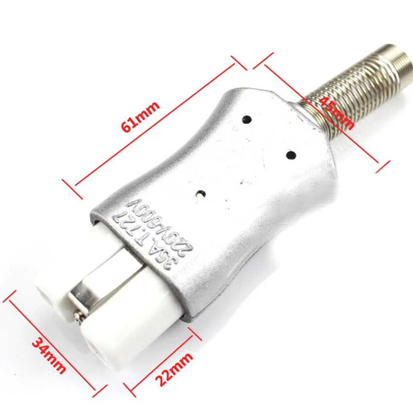 Electrical Socket Power Socket Plug Adapter Power Plug Adapter 5mm 6mm IEC C8 ceramic wiring industry socket plug high temperature c7 male female Connector electric oven power outlet 35A 600V