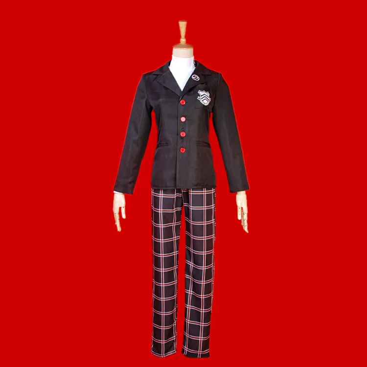 Persona 5 P5 Joker Ren Amamiya Akira Kurusu School Uniform Cosplay Costume Message Bag Black Wig Full Set Buy At The Price Of 69 In Aliexpress Com Imall Com