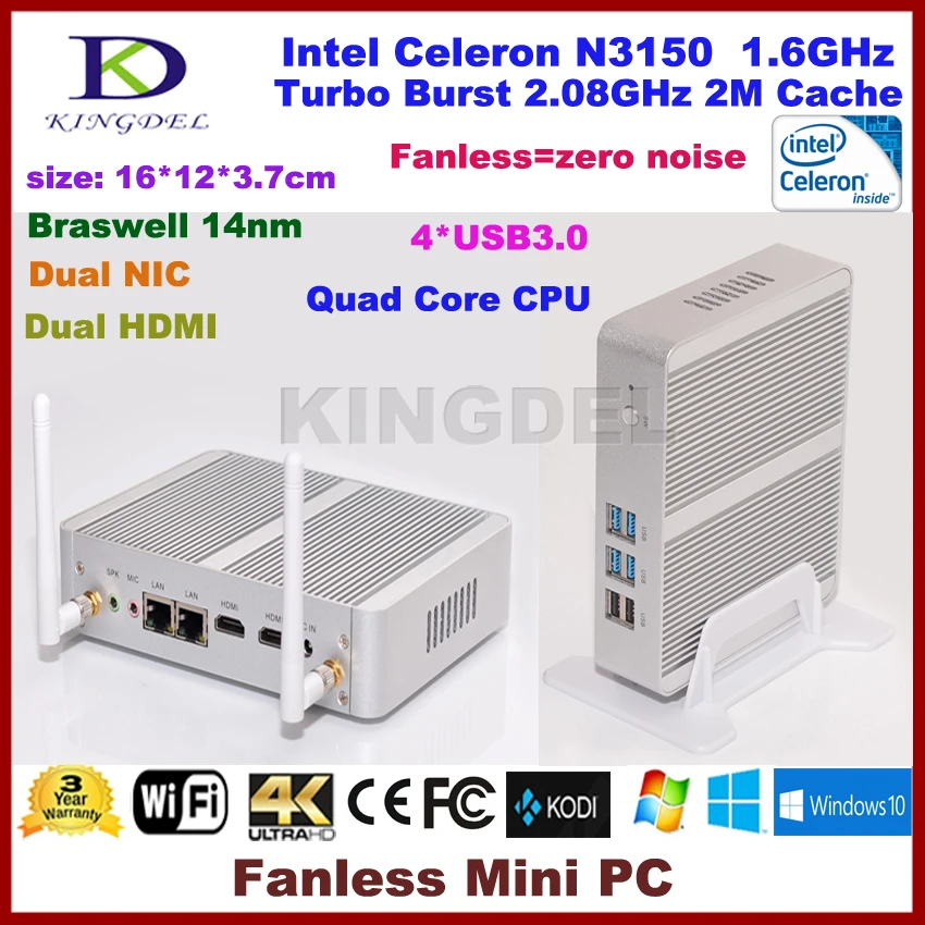 Lowest Price Windows 10 Celeron N3150 quad core mini itx computer, 8GB RAM+256G SSD, 4*USB 3.0,300M WIFI,2*HDMI, 2*Lan,fanless pc Lowest Price Windows 10 Celeron N3150 quad core mini itx computer, 8GB RAM+256G SSD, 4*USB 3.0,300M WIFI,2*HDMI, 2*Lan,fanless pc