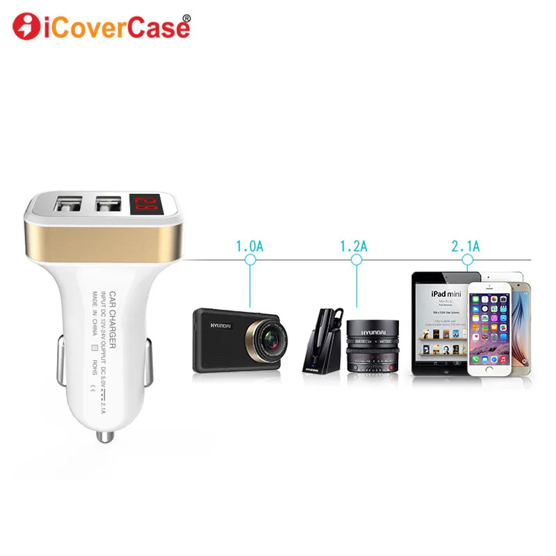 5V 2.1A Universal Dual USB Smart Auto Car Phone Charger For Oppo Find X F7 R15 A73 F5 A83 A57 A5