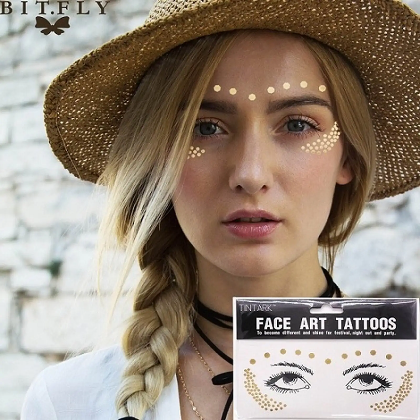 

wedding decoration bridesmaid face tattoo waterproof flash tattoos Blocked Freckles Make Up Body Art Stickers eye decals supplie