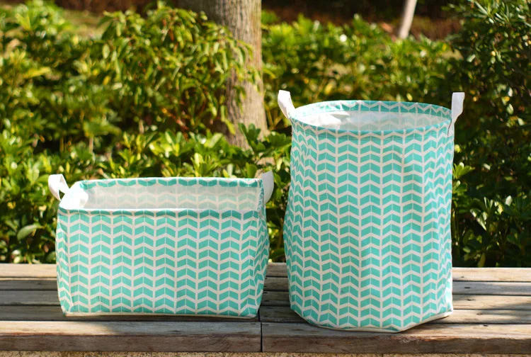 Buy Free shipping linen laundry barrel foldable