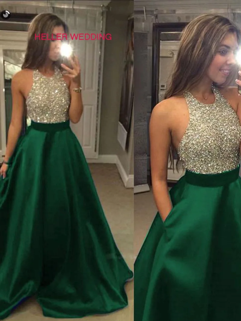 Elegant Dress Women For Wedding Party Halter Top Crystal Beading Dresses Wedding Party Women Party Dress Women Wedding