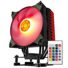 Aigo ICY K4 CPU cooler TDP 300W 4 heatpipes 4pin PWM RGB 120mm fan Radiator for LGA 2011/1151/1155/1156/775/1366/AM2+/AM3+/AM4