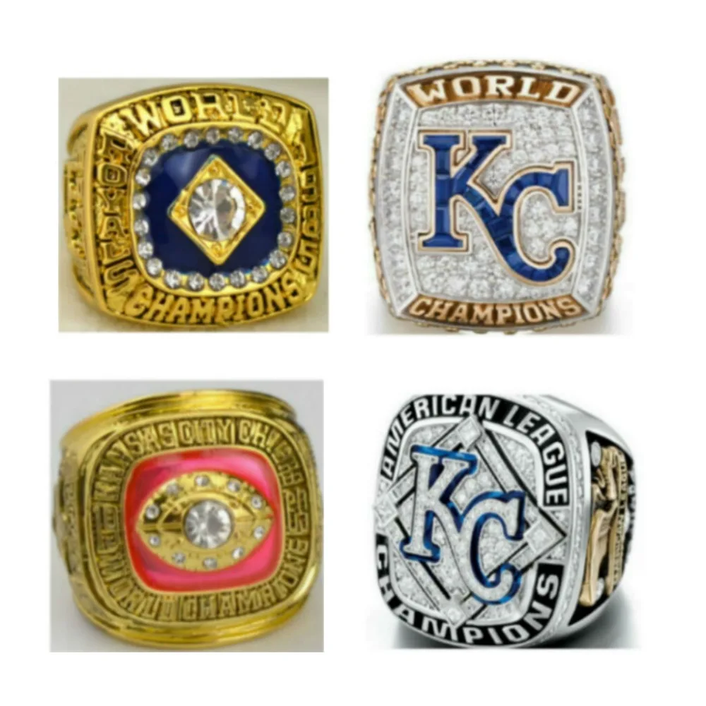 Бесплатная доставка комплект 1969 1985 2014 2015 Kansas City Royals чемпионат мира серии кольца 4