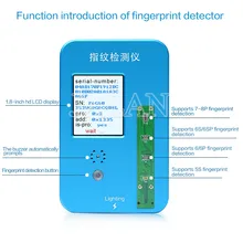 Инструмент обнаружения отпечатков пальцев для iPhone 5S 6 6s 6p 6s p 7 7p 8 8p dactylogram инструмент для ремонта отпечатков пальцев JC PRO 1000S