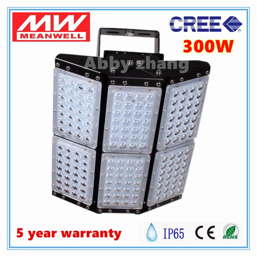 

Industrial Lighting Outdoor LED Lamp 300W Tunnel Light Bridgelux 3030 CREE Chip Meanwell Driver LED Floodlights Free Shipping
