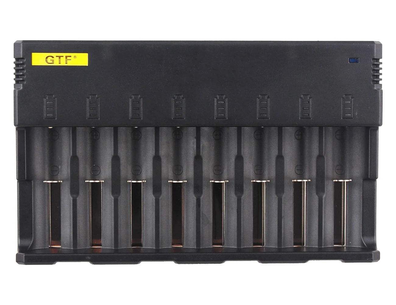 

Original GTF E8 8 Slot Intelligent Battery Charger with 5V USB Output Power Bank Function for C AA AAA 18650 26650 14500 etc