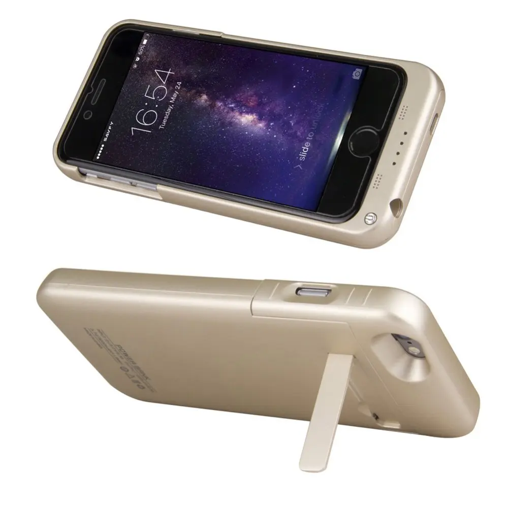 Распродажа резервная 3200 mAh батарея чехол для iPhone 6 6 S 4,7 дюймов внешняя портативная резервная Зарядка Зарядное устройство крышка-золото