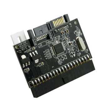 

IDE 100 133 PATA to Dual Serial SATA 7PIN Adapter Reversible Converter for Hard Disk Drive