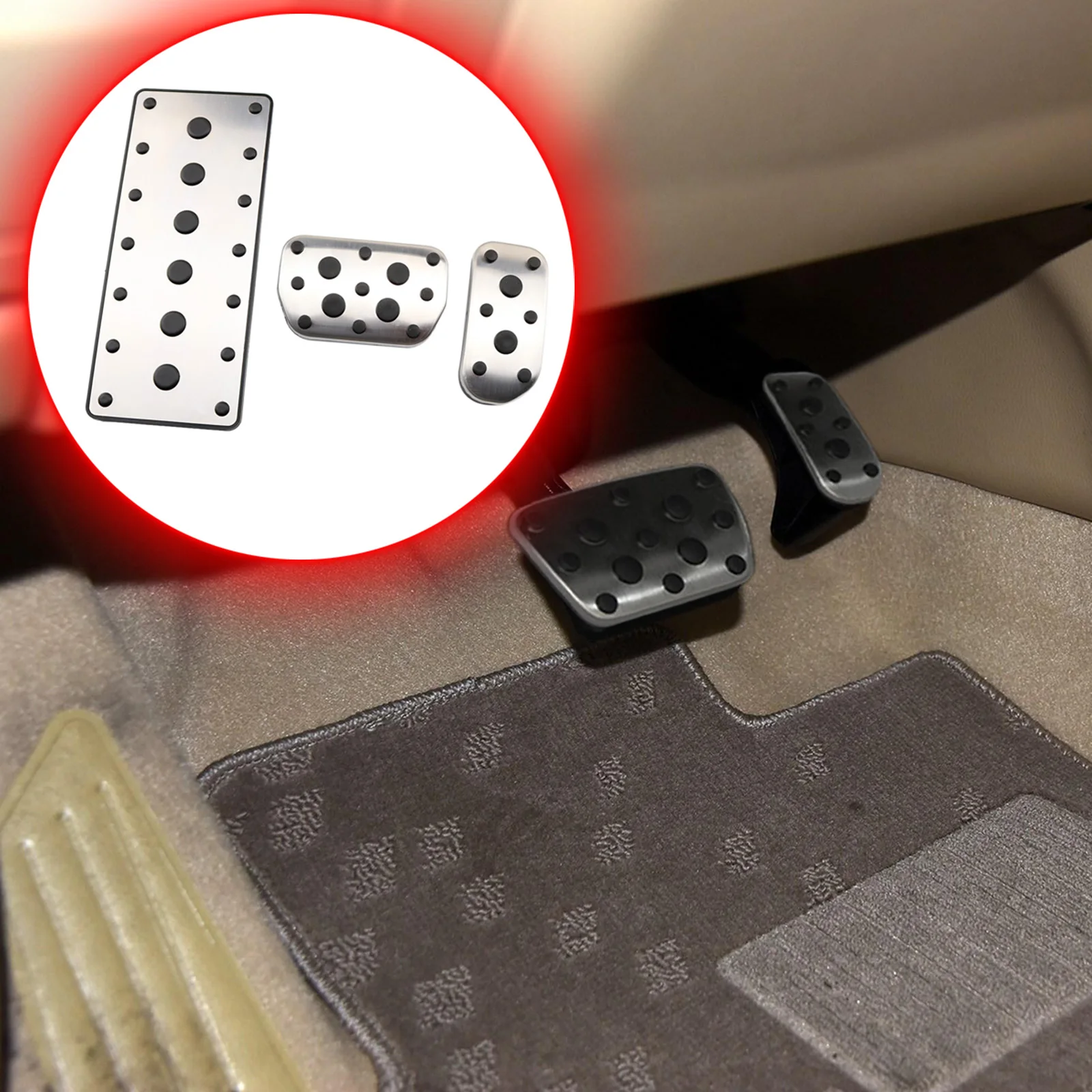 

Fit For Toyota RAV4 Corolla Levin Lexus NX 200t 300h 2018 2017 2016 2015 Fuel Gas Brake Pedal Footrest Pad Cover No Drill Parts