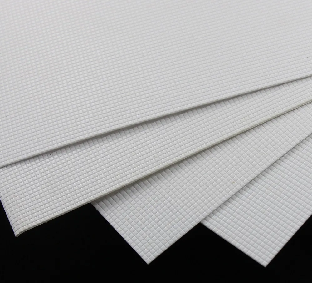 

ABS18 4pcs ABS Styrene Plasticard Floor Wall brick Sheet 215mm x 300mm White Architectual