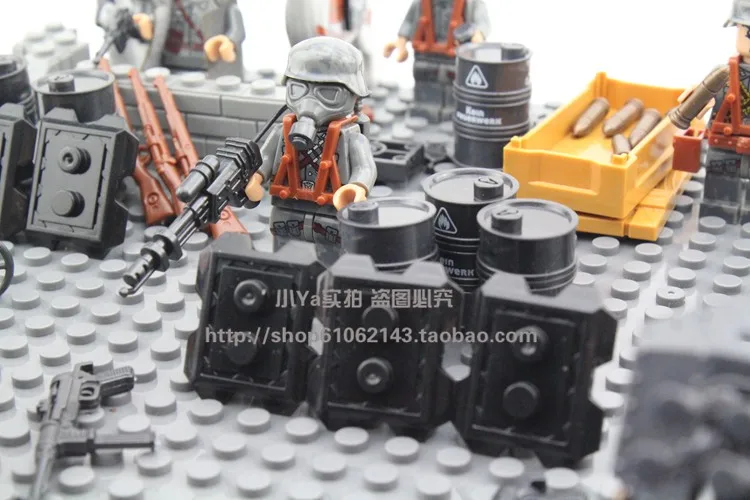  LegoINGlys Military Army Blitzkrieg Empire Marine Defense Forces Solider Figure Building Blocks Bri