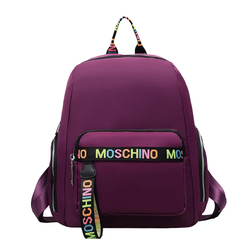 

YS-856# women's shoulder bag multi-function bag with color ribbon casual lightweight Women's Bag Trend Backpack
