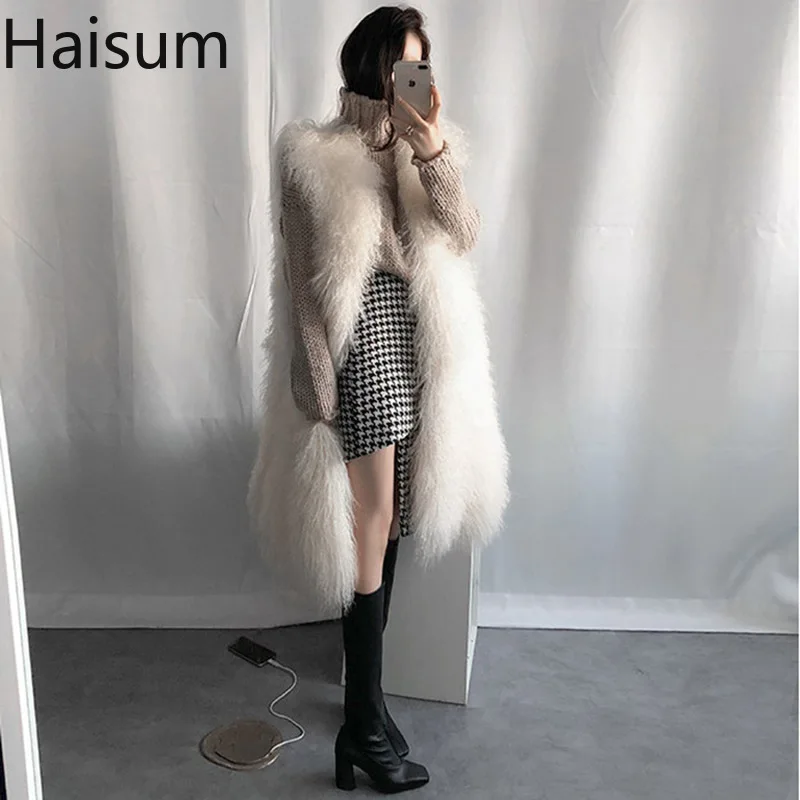

2018 New Fashion Faux Fur Coat Winter Women Casual Slim Sleeveless Faux Fox Fur Vest Winter Jacket Women casaco feminino HN237