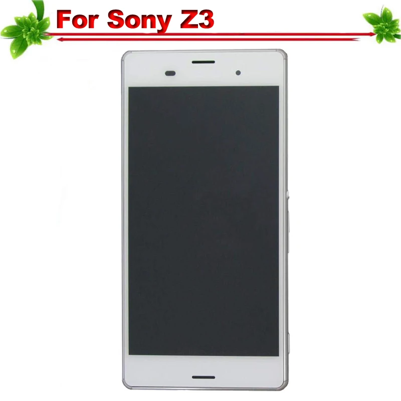 Для sony Xperia Z3 D6633 D6603 ЖК дисплей Дисплей с рамкой Сенсорный экран дигитайзер для