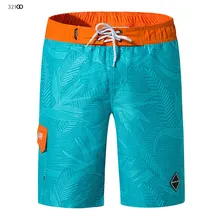 Стиль, мужские плавательные шорты для пляжа с карманами, летние мужские спортивные шорты для бега, спортзала, Короткие сетчатые пляжные шорты