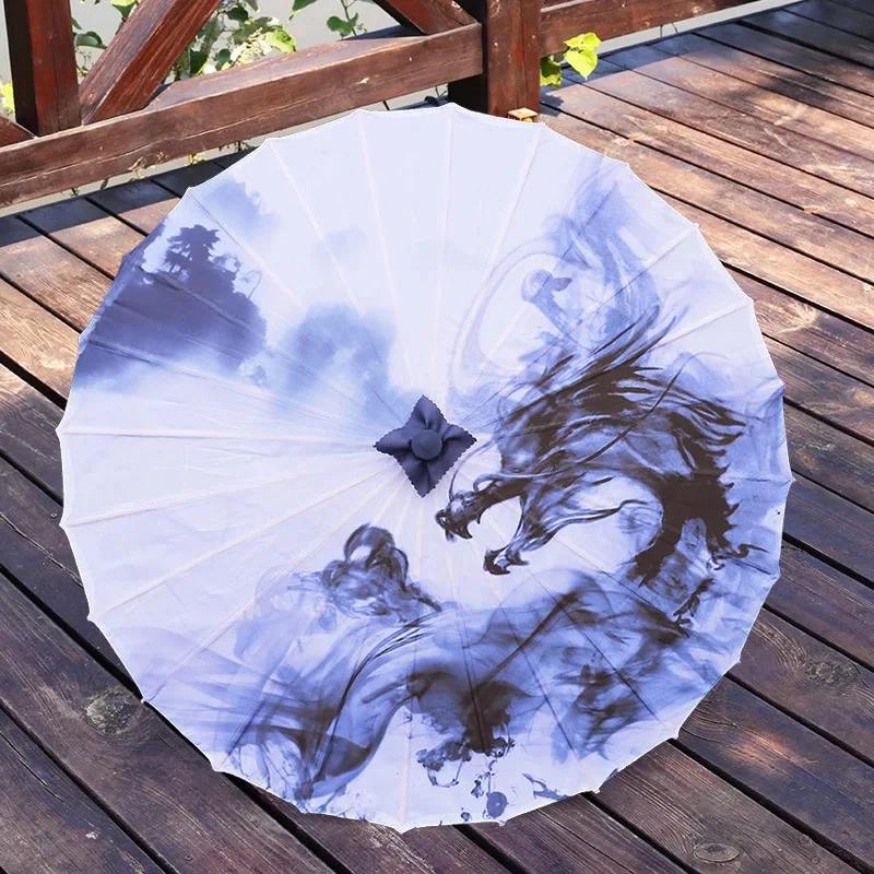 Японский зонтик Scenic Oiled paper зонтик женский китайский стиль Шелковый Зонт Классический китайский ветер paraguas mujer бамбук - Цвет: Customized 158