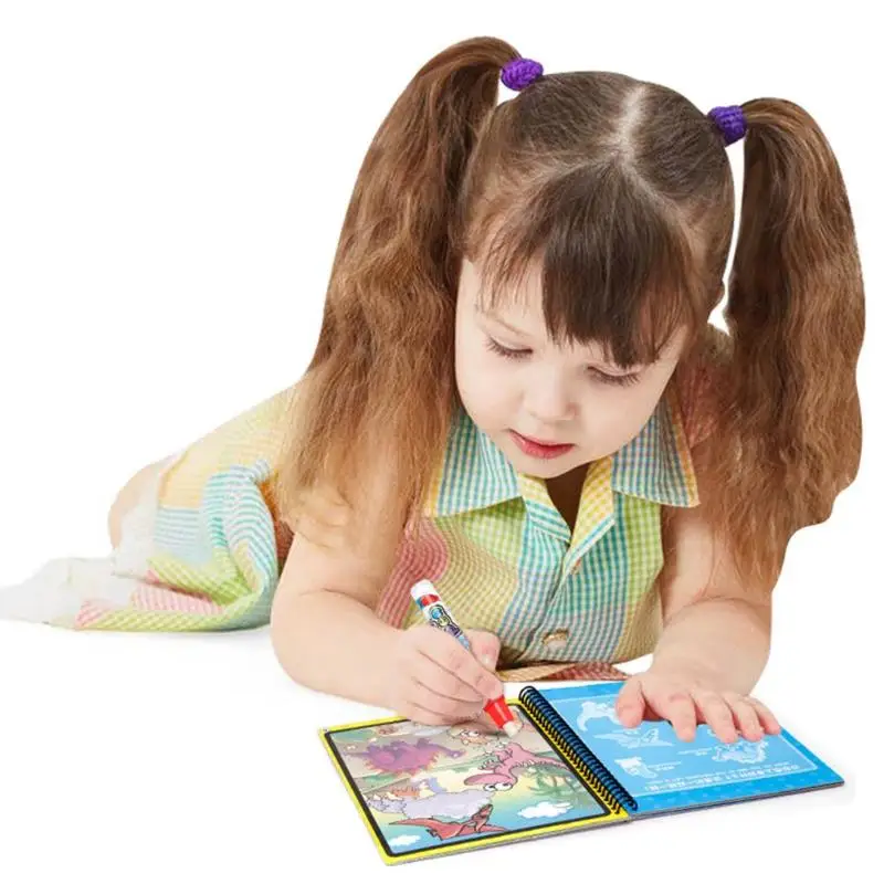 Волшебная многоразовая книга для рисования, раскраска для детей, развивающие игрушки, животные, граффити, живопись, книга, детская доска для рисования
