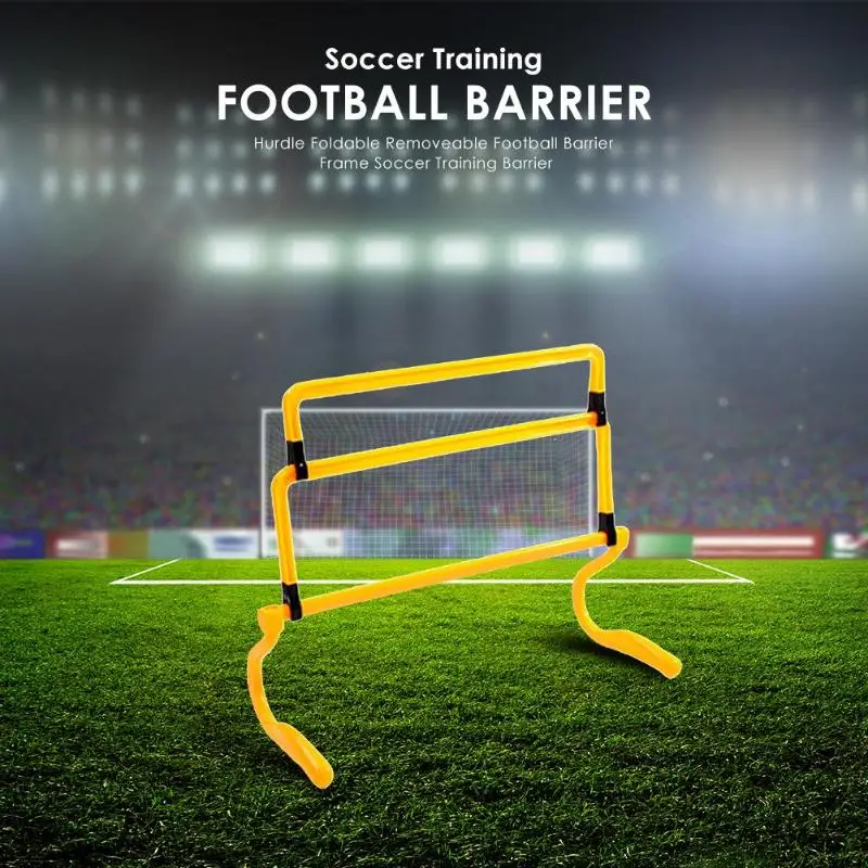 New Hurdle Foldable Removable Football Barrier Frame Soccer Assembled Adjustment Height Barrier For Training Sensitive Speed