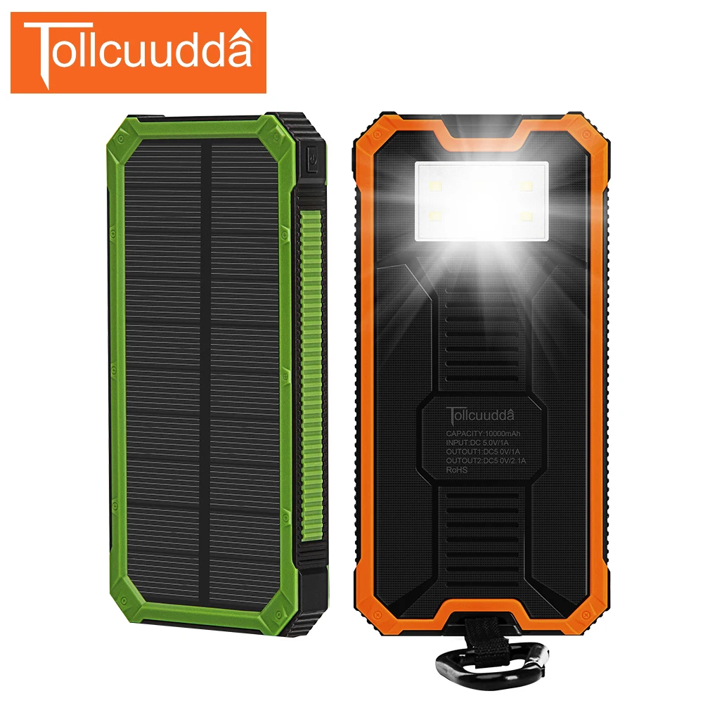 imágenes para Tollcuudda PoverBank Solar Banco de la Energía 10000 mAh LED Cargador Solar de Batería Externa Powerbank Cargador Portátil Para Xiaomi Iphone6s imágenes para Tollcuudda PoverBank Solar Banco de la Energía 10000 mAh LED Cargador Solar de Batería Externa Powerbank Cargador Portátil Para Xiaomi Iphone6s