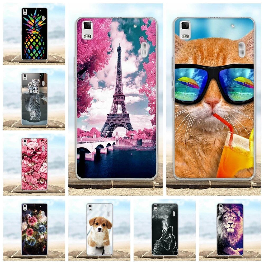 

For Lenovo A7000 Case Soft Silicon Ultra Thin Cover For Lenovo K3 Note Case 3D Pattern Bag For Lenovo A7000 K3 Note Phone Cases