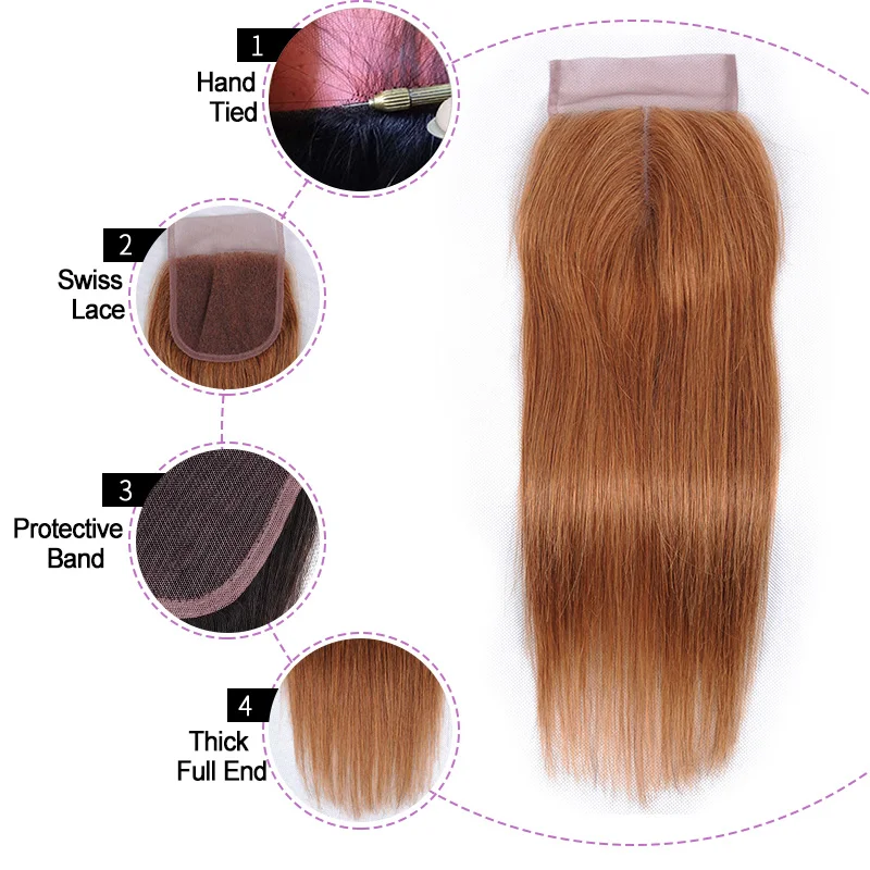 cor do fechamento 30 tecer cabelo humano