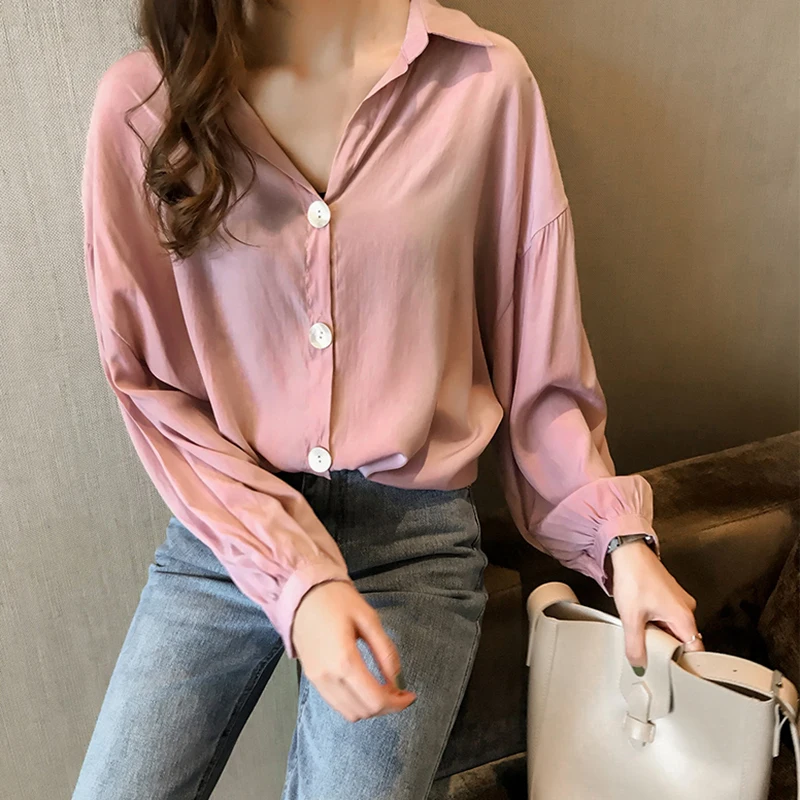 

Blusa Rushed New Arrival Full Vadim Zanzea Women's Long-sleeved 2019 Spring And Autumn Baggy Blouse Harbor-smelling Undercoat
