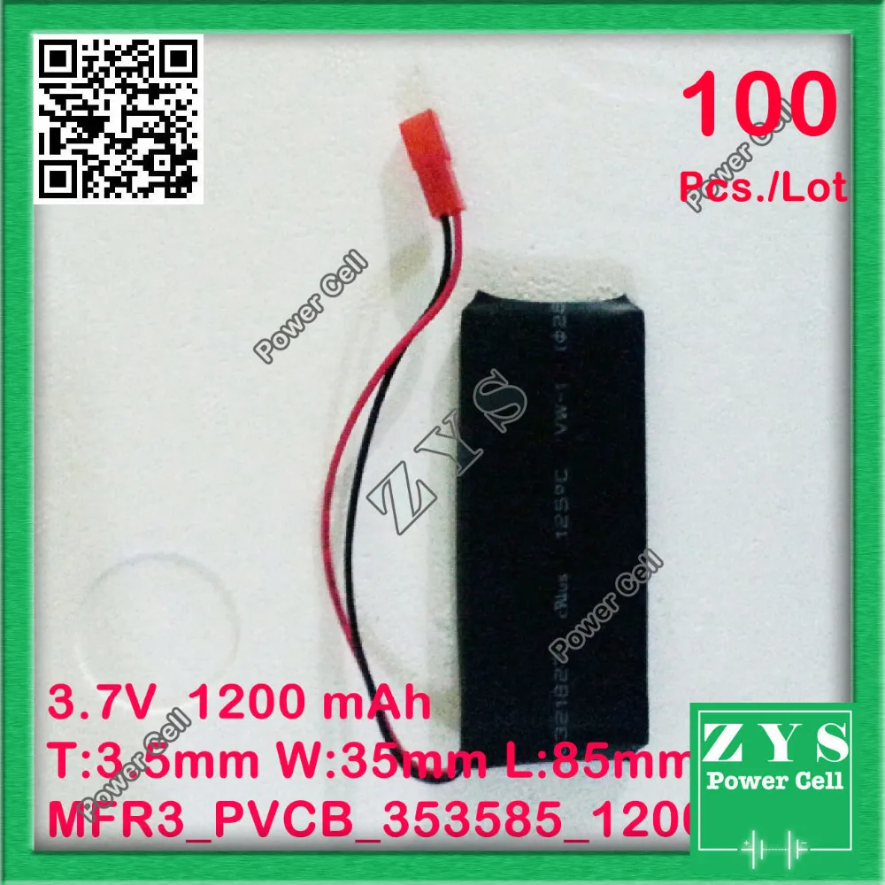 US $1.028.80 100 pcs Safety Packing37V 1200mAh Lipo Battery Model 353585 For Quadcopter Drone UAV UAS mini Drone Zone dash cam 35x35x85mm