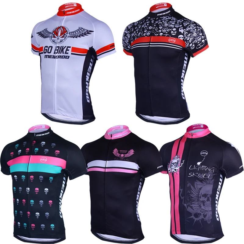 

Skull Pattern Summer Cycling Jersey Breathale Mountain Bike Clothing Quick-Dry Racing MTB Bicycle Clothes bike maiilot ciclismo