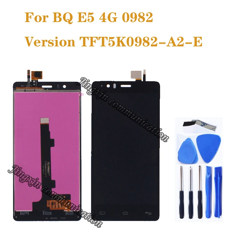

100% new For BQ Aquaris E5 0982 LCD display + touch screen digital converter replacement E5 4G LCD Version TFT5K0982FPC-A2-E