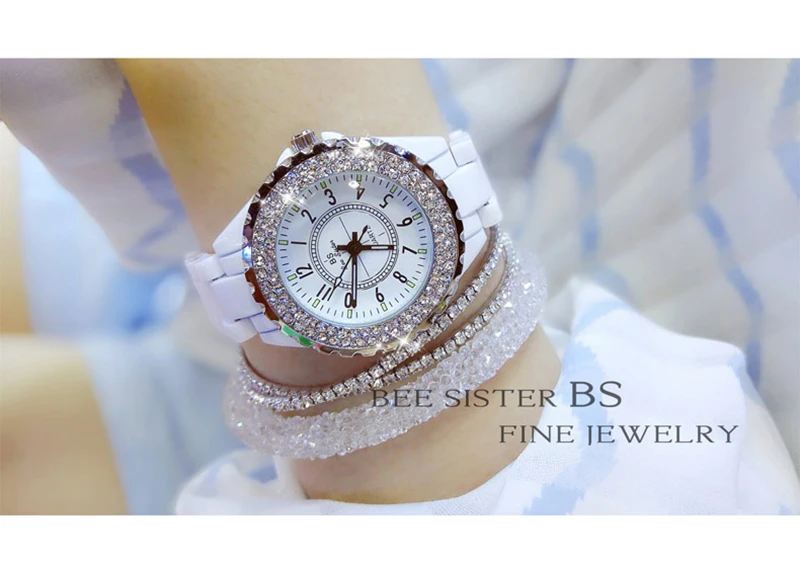 Женские часы Топ бренд Роскошные модные керамические часы для женщин с бриллиантами Montre Femme оригинальные женские наручные часы для женщин