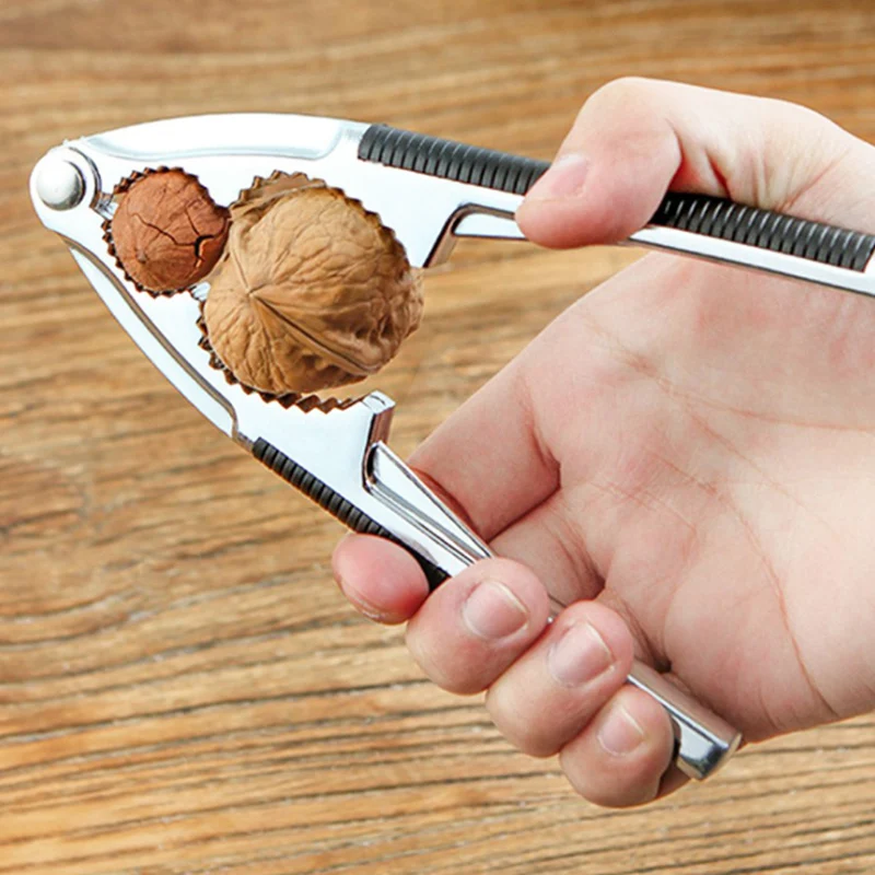 Nutcracker Zinc Alloy Kitchen Tools Practical Supplies Nuts Clip Walnut Cracker Multifunction Accessories Gadget | Дом и сад